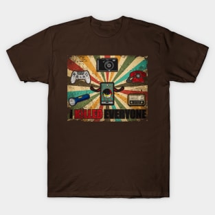 vintage retro smartphone killed radio, telephone aesthetic. T-Shirt